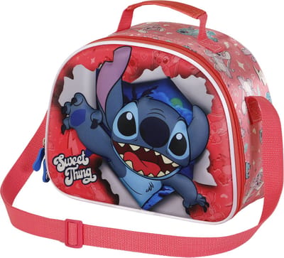 Karactermania - Disney - Lilo en Stitch - 3D Thermische Lunchtas met Trolley bevestiging - Snack - Blauw- Rood