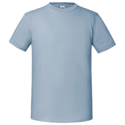 Fruit of the Loom Unisex volwassen iconisch 195 T-shirt (Mineraalblauw)