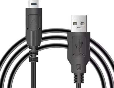 Dailygoods - Dailygoody - Hoge kwaliteit USB kabel - Geschikt voor Panasonic Lumix DMC-FZ38 - 1.5m lengte - Duurzaam en betrouwbaar - Snelle gegevensoverdracht - G