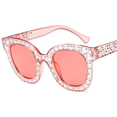 Lunettes de Soleil Oversize Vintage Femme Designer Couleurs Bonbon Miroir Lunettes de Soleil Rétro Femmes Grandes Montures Oculos De Sol Mujer as the picture white