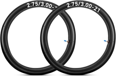 2x Binnenbanden 2.75/3.00-21 & 80/100-21 voor Crossmotor, Pitbike en Trailbike - Rechte Ventielsteel