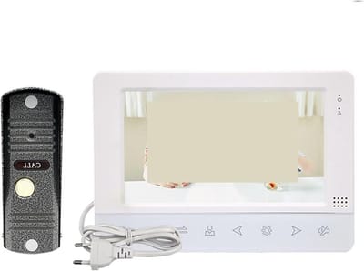 Video Deurbel - Video Intercom - Veilige Toegang - Infrarood Nachtzicht - 7 Inch Monitor - Zwart