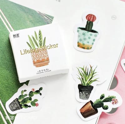 Planten | Set van 45 - Planner Agenda Stickers - Scrapbookdecoraties - Geschikt voor Volwassenen en Kinderen | Bloemen
