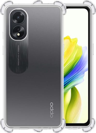 Hoesje - Geschikt voor OPPO A38 - Sterk & Shockproof - Siliconen Case - Back Cover - Telefoon Hoes Shock Proof - Telefoonhoesjes - Transparant