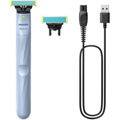 Philips OneBlade First Shave - Scheerapparaat - Voor de eerste scheerbeurt - Met extra Anti-Frictie mesje - QP1324/30