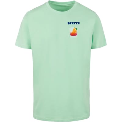 Mister Tee - Vintage Spritz Heren Tshirt - S - Mintgroen