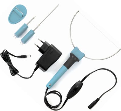 Velleman 3-in-1 piepschuimsnijder met gloeidraad warm snijmes & graveerstift inclusief 5V adapter & houder 8W snelle opwarming 10s voor modelbouw hobby & decoraties