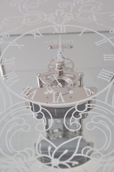 Nextime wand of tafelklok Fantome glas