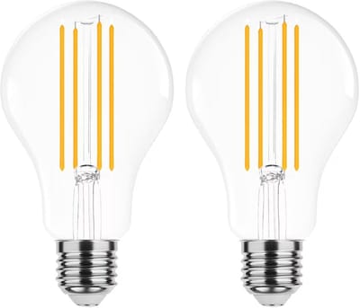 Modee E27 LED Lamp 17W - 2452lm - 4000K - Neutraal Wit - LED Filament Globe A70 - Vervangt 150W Halogeen Gloeilamp - 2 stuks