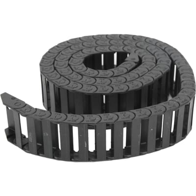 Porte-câbles à maillons 10x30mm Taille interne Longueur 1m avec connecteur d'extrémité pour CNC