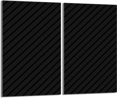 TMK ArtDeko Serie - Glasplaat Bescherming - 2x30x52 cm - Zwart