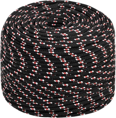 Polypropyleen Touw - Sterk Koord - Zeilen en Klussen - Waterbestendig Materiaal - 10 mm 500 m - Zwart
