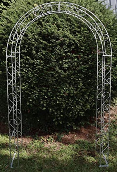 Rozenboog Metaal - Klimboog Tuinboog - Planten Steunen - Thermisch Verzinkt - 140 x 245 cm - Antraciet