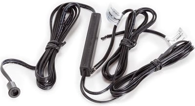 EtiamPro Deursensor schakelaar, inbouw, perfect voor het aansturen van 12 V/24 V-ledstrips, IR-sensor, voor gebruik binnen, compact design, voor kasten en dressings, detectiebereik 0-4 cm, kabellengte 100 cm, ABS, zwart