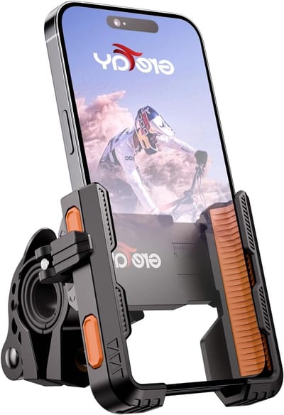 Fiets- en Motor Telefoonhouder voor Stuur met Snelle Ontgrendeling, Geschikt voor 4.0-7.0 Inch Smartphones, 360° Rotatie en Stuurdiameter 20-40mm