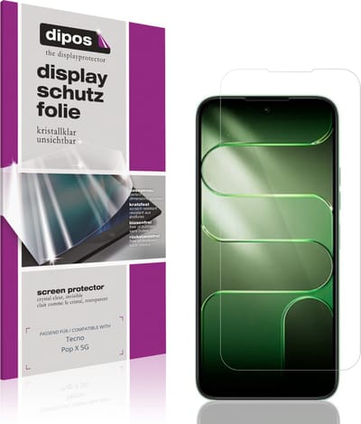 dipos – 4x Beschermfolie geschikt voor Tecno Pop X 5G | Krasbestendige & heldere Screenprotector Ultra-Thin