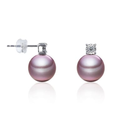 Luna-Pearls - 312.1637 - Oorbellen - 585/-Wit goud met Zoetwater gekweekte parel