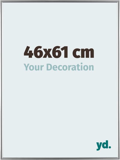Your Decoration - Fotolijst 46x61 cm - Kunststof - Zilver Hoogglans - Evry