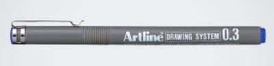ARTLINE Drawing System Fineliner - 1 stuk- 0.3 mm Lijndikte - BLAUW