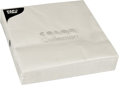 16x 50 Servetten 2-laags 1/4 vouw 40 cm x 40 cm wit