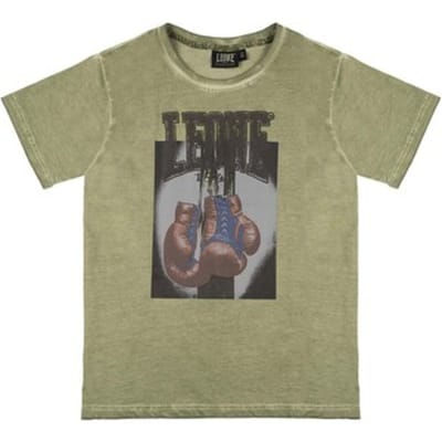 T-shirt Korte Mouw Leone 1947 Boy Short Sleeves Color Block