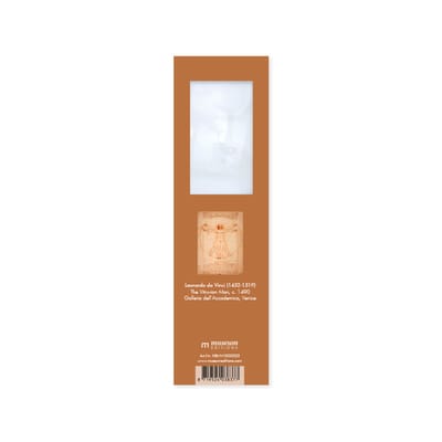 Boekenlegger met loep, Leonardo Da Vinci, Mens van Vitruvius