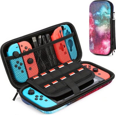 Bovista Case Geschikt Voor Nintendo Switch - Hoes - Beschermhoes - Waterafstotend - Accessoires - Heelal