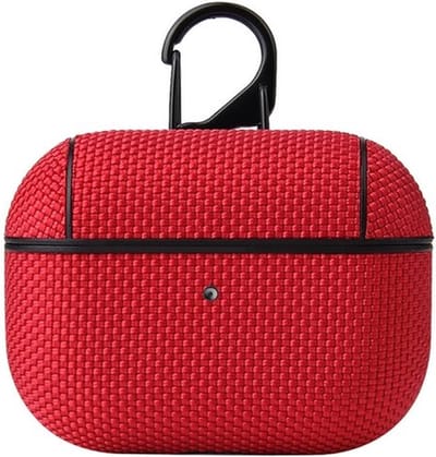 AirPods hoesjes van By Qubix - AirPods Pro / AirPods Pro 2 hoesje - Hardcase - Business series - Rood Airpods Pro Case Hoesje voor Airpods pro Hoes