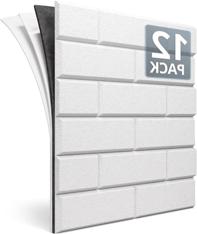 Geluiddempende en Akoestische Wandpanelen met Zelfklevende MLV - 12 Stuks voor Geluidsisolatie en Geluidsabsorptie in Studio, Kamer en Deur, 30 x 30 cm