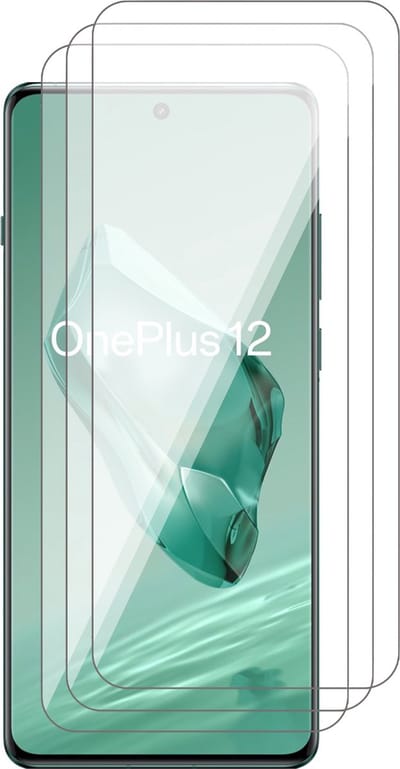 Screenprotector geschikt voor OnePlus 12 - 3x Glas Screen Protector