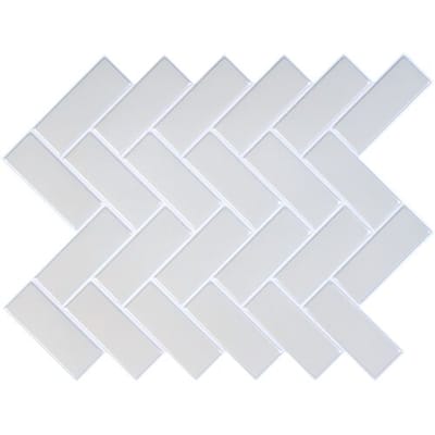 LIVARNO Decoratieve plaktegels, 10 stuks (Lichtgrijs)