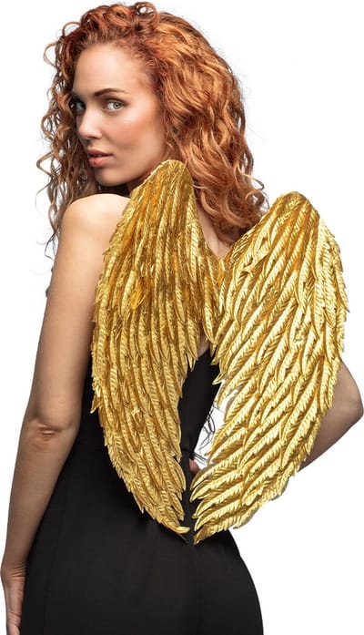 Boland - Vleugels engel Glam goud Goud - Volwassenen - Unisex - Engel - Halloween - Carnaval - Themafeest - Cosplay - Festival