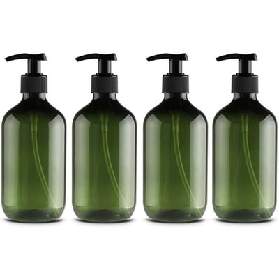 4 STUKS Plastic Flessen met Pomp 500ml Navulbare Plastic Zeepdispenser Fles voor Badkamer of