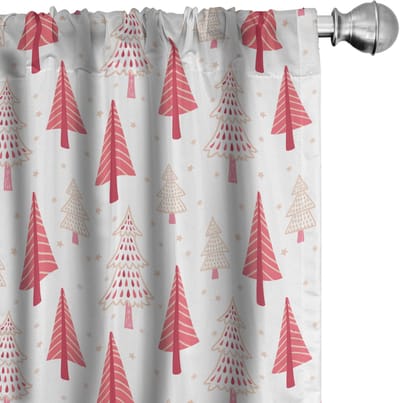 ABAKUHAUS micp_110416_150x175_de – Gordijnpanelen 2-delige set 75x175 cm – roze microvezel halfdonkerend