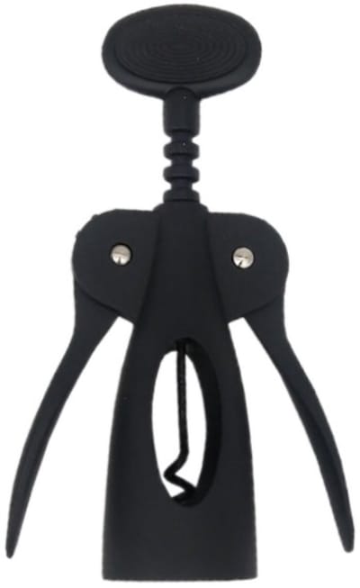 Maestro MR-1550 Robuuste Vleugelkorkentrekker - 2-in-1 Wijnopener & Flesopener - Gepoedercoat Roestvrij Staal (RVS) - Hefboommechanisme - Antraciet/Zilver