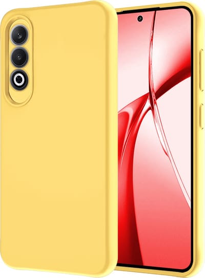 Hoesje - Geschikt voor OnePlus Nord CE4 - Sterk & Shockproof - Hoes Cover - Siliconen Case - Geel