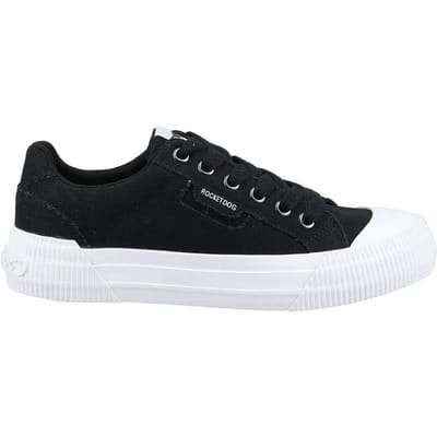 Rocket Dog Dames/dames Cheery 12A Canvas Trainers (Zwart)