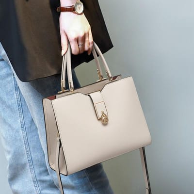 Grote Capaciteit Handtas van Koeienhuid Moeder Tas voor Jonge Luxe Verjaardagscadeau Voor Vriendin en Vrouw gray