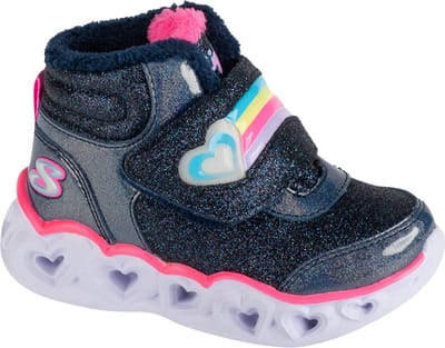 Skechers Heart Lights - Brilliant Rainbow 302669N-NVPK, voor meisje, Marineblauw, Laarzen,Sneeuw laarzen, maat: 24