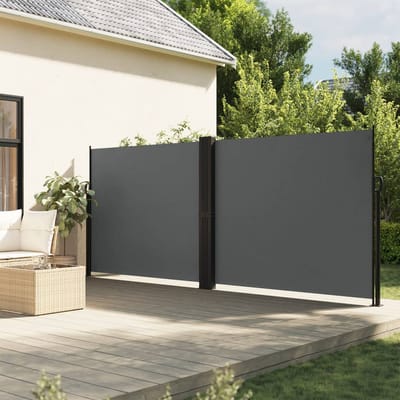 Vidaxl Markise Latérale Pliante pour Terrasse, Anthracite, 180 X 600 Cm