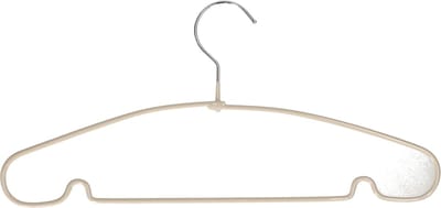 5Five Kledinghangers - Voordeelset van 10x stuks - metaal - taupe - 39 x 19 cm - Kledingkast kleerhangers