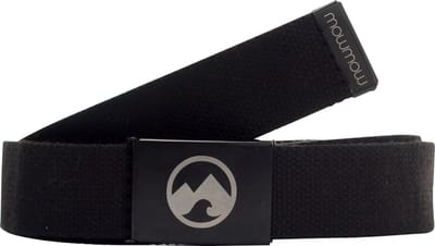 MowMow riem - Canvas - Aluminium gesp - 125 cm - Heren - Dames - Zwart