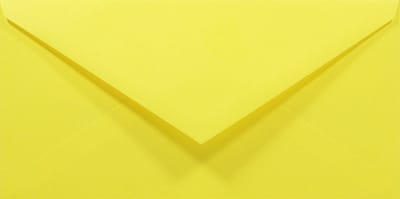 Gladde gele enveloppen DL - 110 x 220 mm - 50 stuks - NK natgelijmde - 80 gram - Rainbow - Netuno