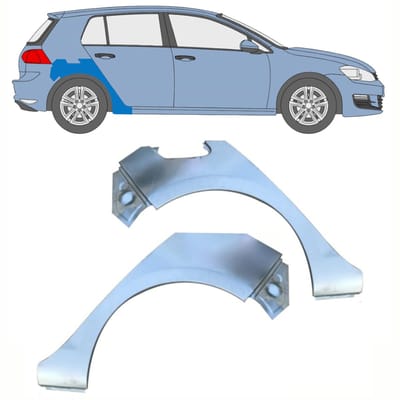Reparatiepaneel achterspatbord voor Volkswagen Golf 7 2012- / Links + Rechts