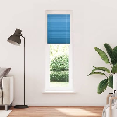vidaXL - Plissé - rolgordijn - 65x200 - cm - stofbreedte - 64,4 - cm - polyester - blauw
