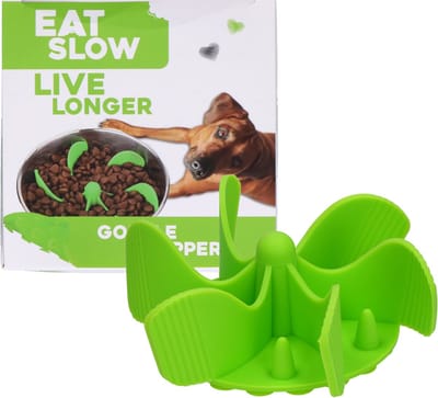 Eat Slow Live Longer Inzetstuk voor Anti-schrok Voerbak - M - Voerpuzzel - Slowfeeder voor Honden - Groen - Gobble Stopper