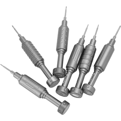 6 Stuks Telefoon Reparatie Schroevendraaier Aluminiumlegering Hoge Hardheid Slijtvast Magnetische Schroevendraaierset voor gray