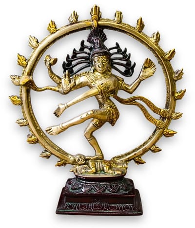 Beeld brons Shiva Nataraja tripple gold