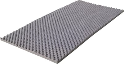 Geluidsisolatieplaat - Geluidsisolatie - Geluid Isolatie - Noppenplaat - Akoestiek - Noppen - Zwart 100 x 50 x 3 cm - per 2 stuks geleverd