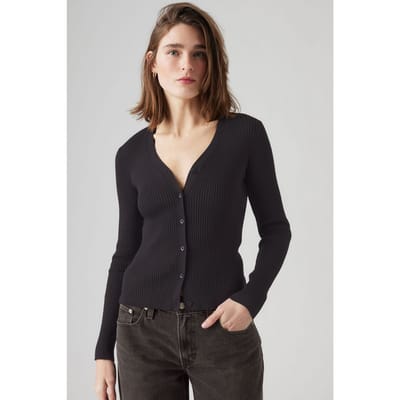 Levi's Tulip Cardigan Caviar Maat: XS | Cardigans Outlet | Dames | Zwart
